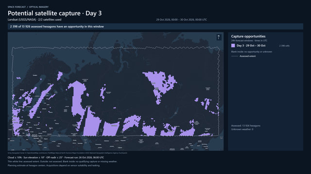 Day 3 for Landsat (USGS/NASA)