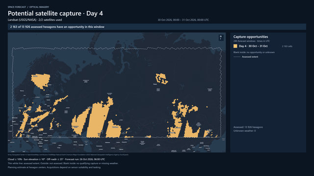 Day 4 for Landsat (USGS/NASA)