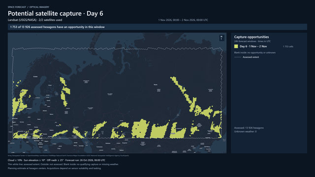Day 6 for Landsat (USGS/NASA)