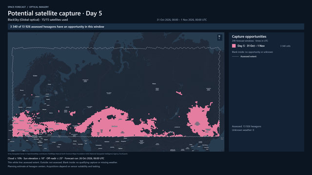 Day 5 for BlackSky (Global optical)