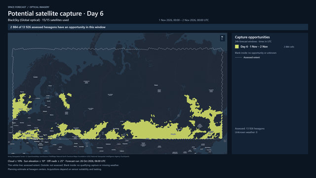 Day 6 for BlackSky (Global optical)