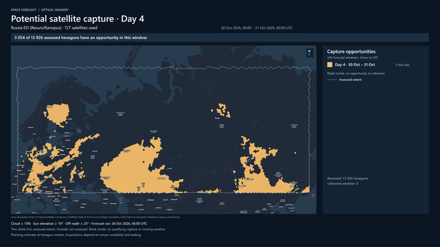 Day 4 for Russia EO (Resurs/Kanopus)