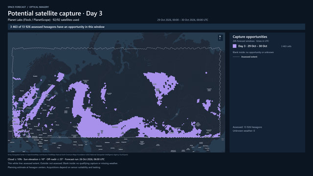 Day 3 for Planet Labs (Flock / PlanetScope)