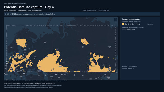Day 4 for Planet Labs (Flock / PlanetScope)
