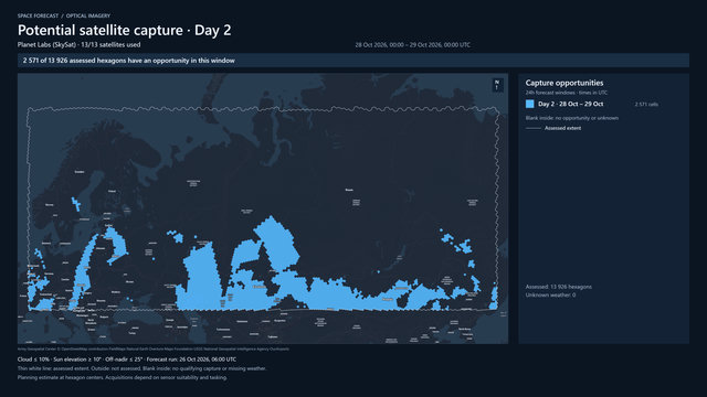 Day 2 for Planet Labs (SkySat)