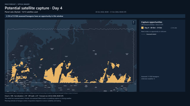 Day 4 for Planet Labs (SkySat)