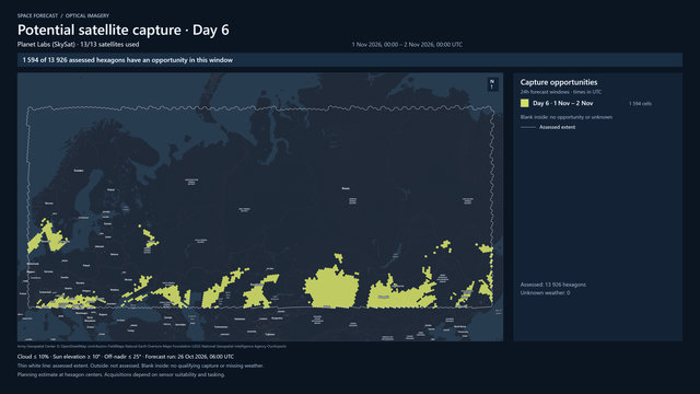 Day 6 for Planet Labs (SkySat)